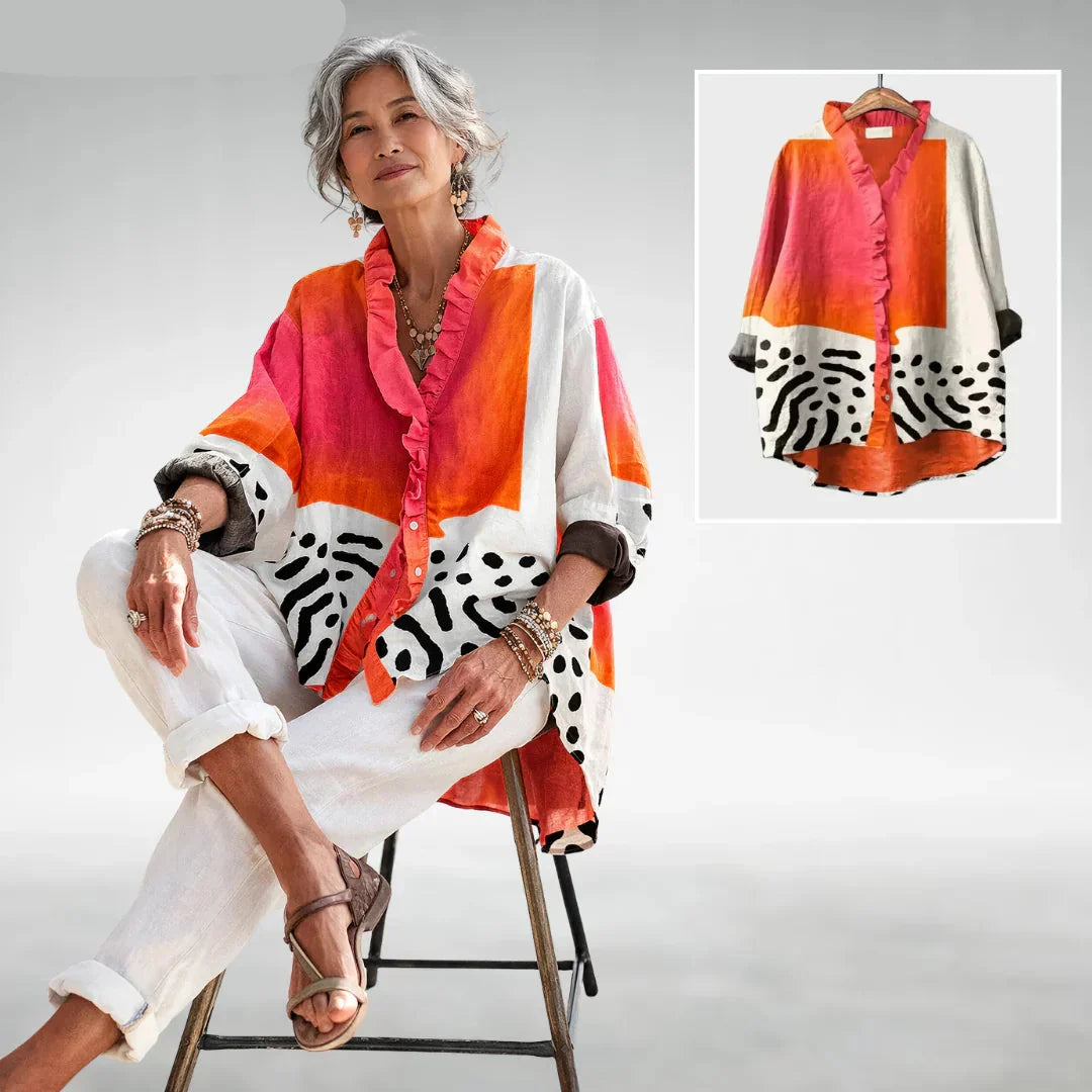 Tamsin Ruffle-Trim Blouse