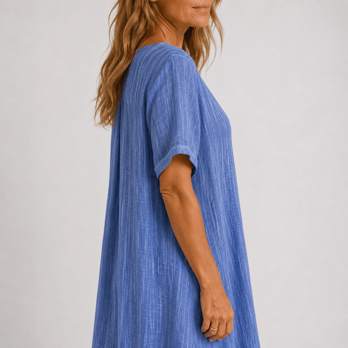 Linden Pleat-Front Maxi Dress