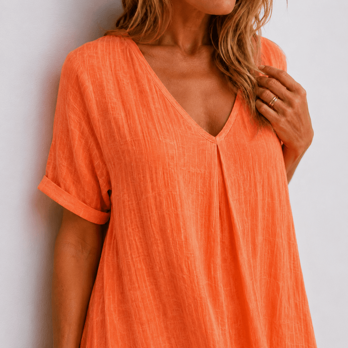 Linden Pleat-Front Maxi Dress