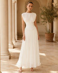 Aster Pleated Midi Dress