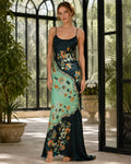 Sela Floral Satin Maxi Dress